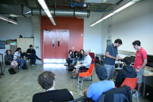 discussion and facial scan, UCSD