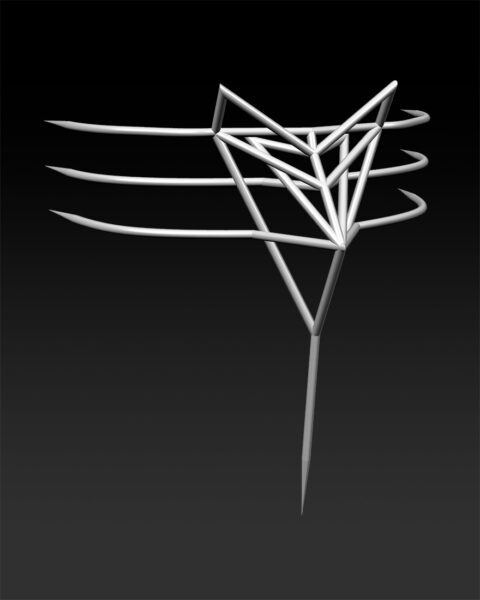 Face Cage 1, 3D render