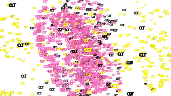 QT Logo Swarm, Queer Technologies