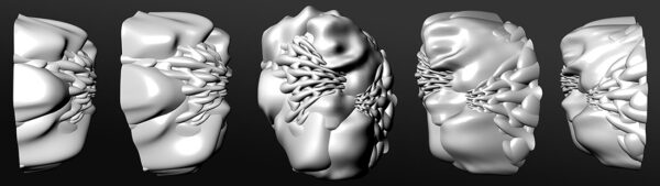 Mask - May 19, 2014, Mexico City, Mexico, 3D render