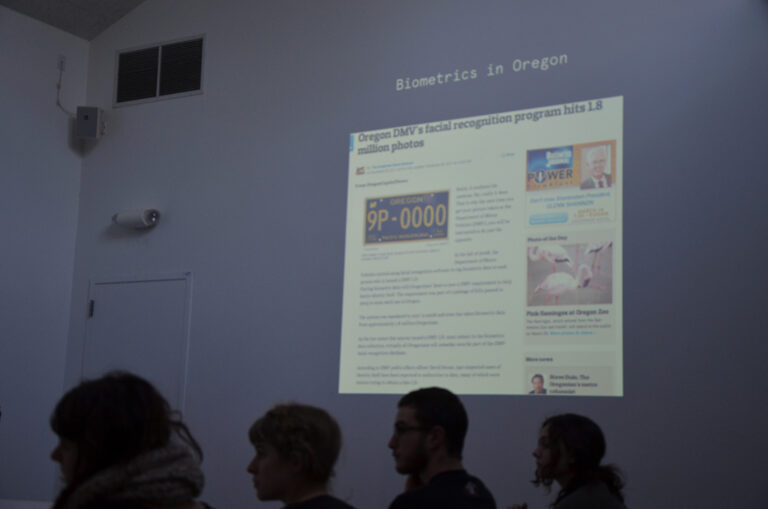 Zach Blas, workshop, Reverie, Reed Arts Week