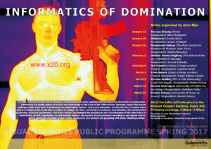 Informatics of Domination, Department of Visual Cultures Spring 2017 Public Programme, Goldsmiths, University of London
